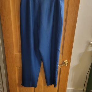 Talbots Blue Dress Pants Straight-Leg Design